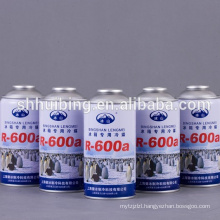 refrigerant gas r600a  in gross weight 200g with 99.9% purity